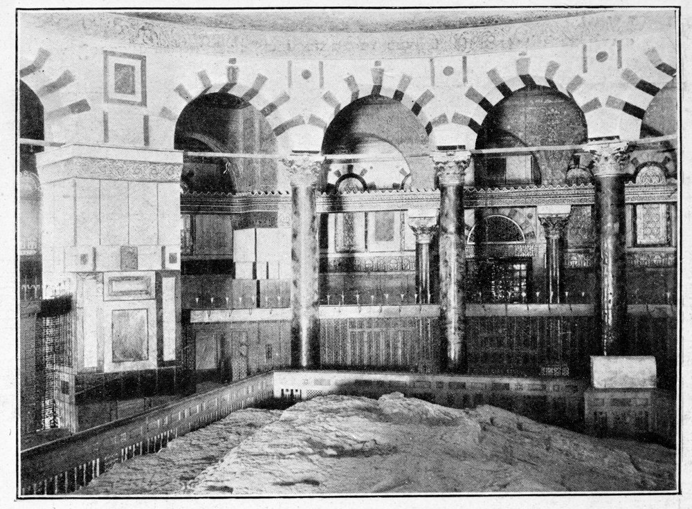 Interior of the Omar Mosque, Jerusalem