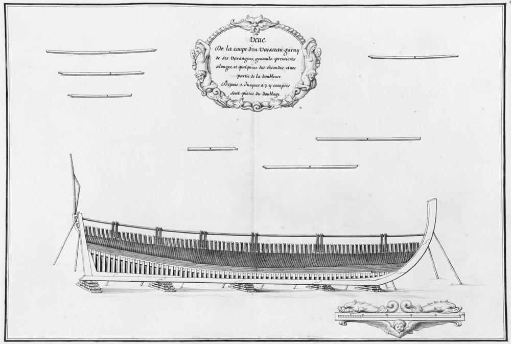 Cross-section of a Vessel with Its Floor Plates, illustration from the ...