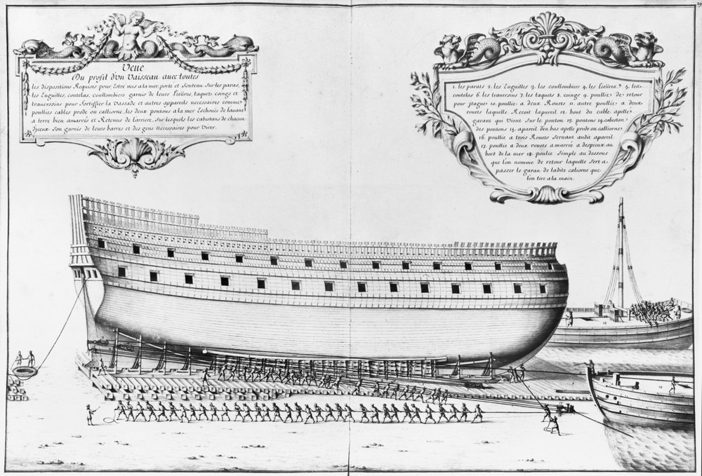 Profile of a Vessel Getting Ready to Launch, illustration from the ...