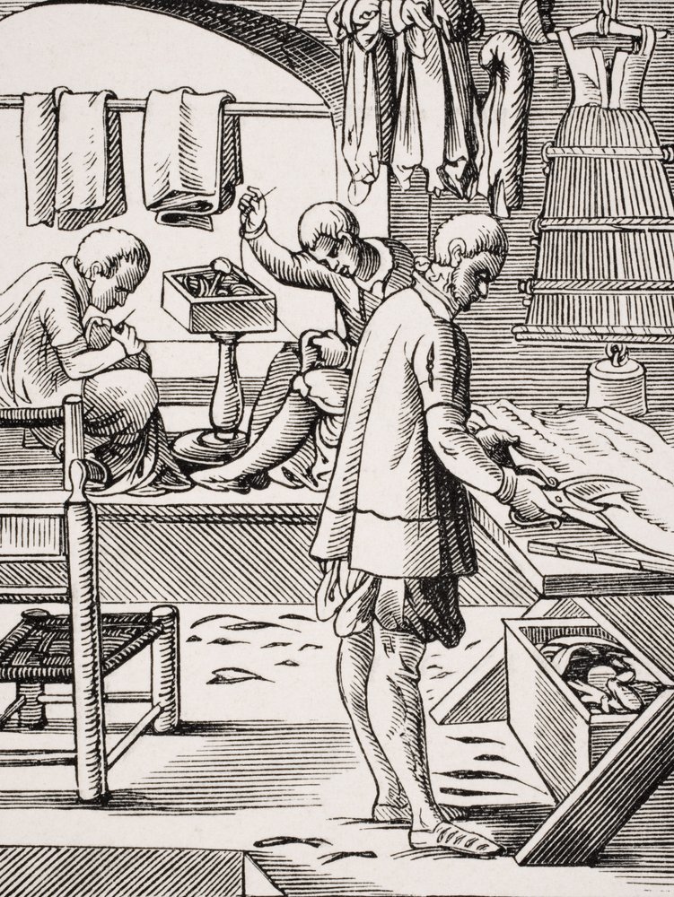 Tailor, Reproduction of a Woodcut by Jost Amman