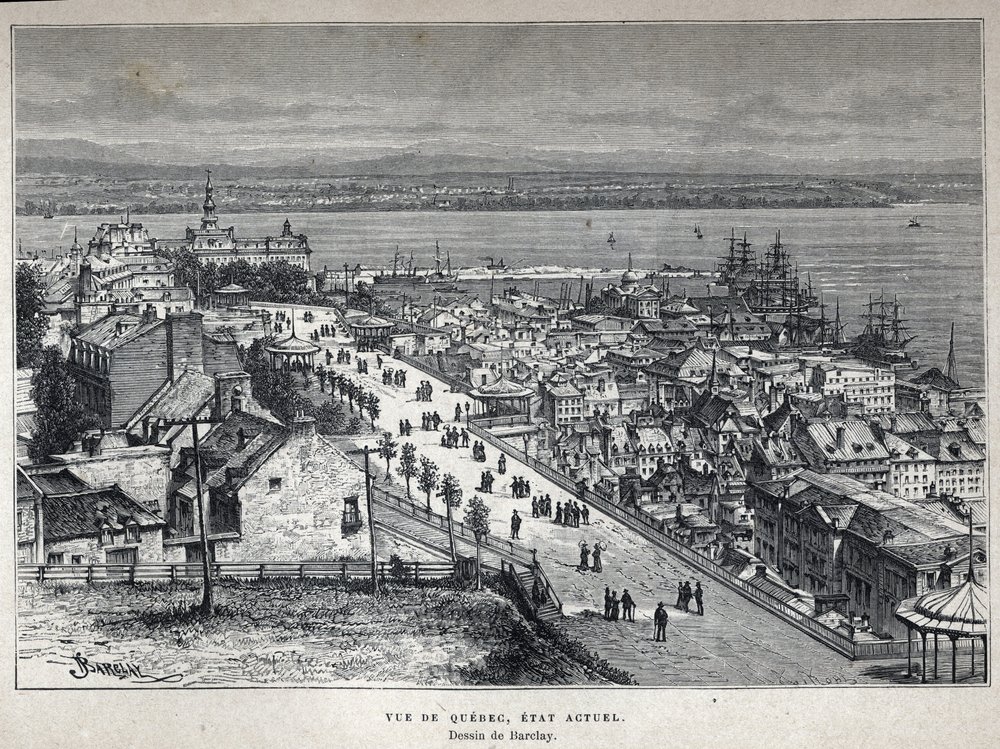 Discover Canada: view of Quebec City at the end of the 19th century ...
