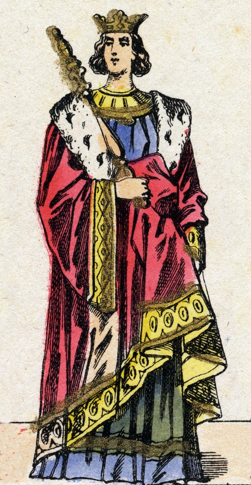 Dynasty of the Capetians: Portrait of Louis X called the Hutin (1289 ...