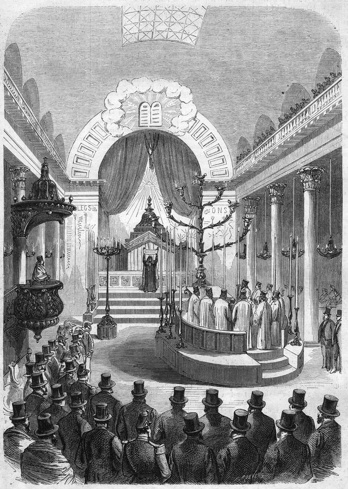 Installation of the Chief Rabbi of Bordeaux in the Synagogue of the ...