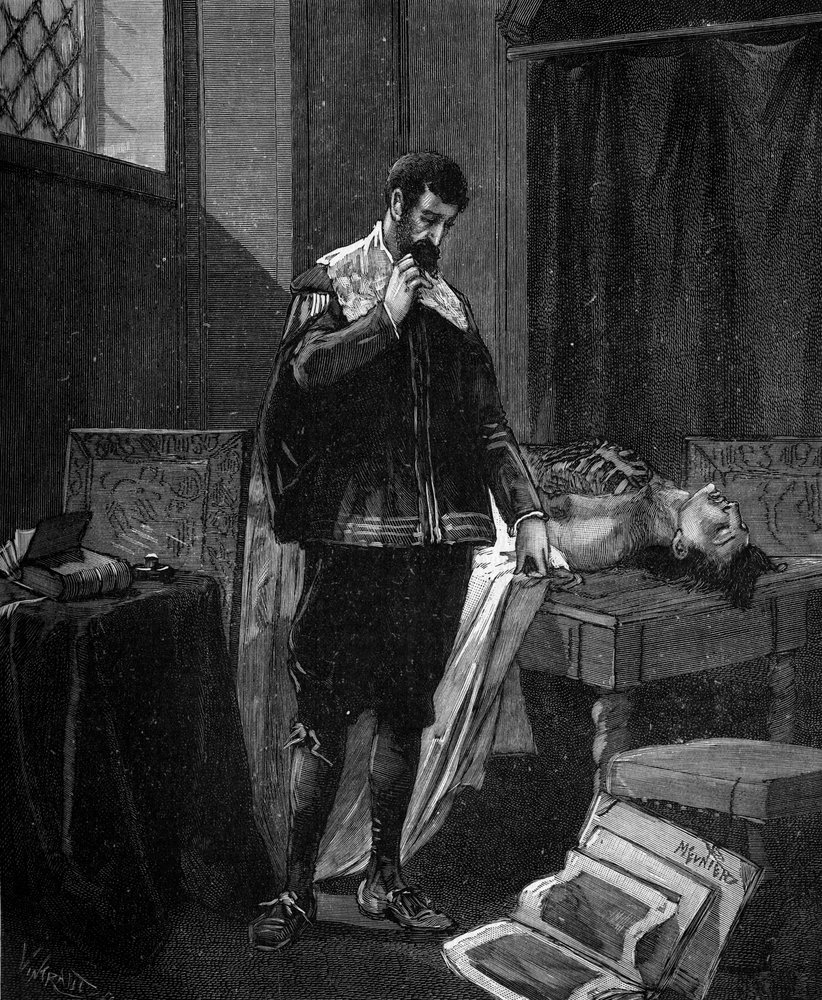 Marcello Malpighi, Italian doctor and anatomist practicing autopsy