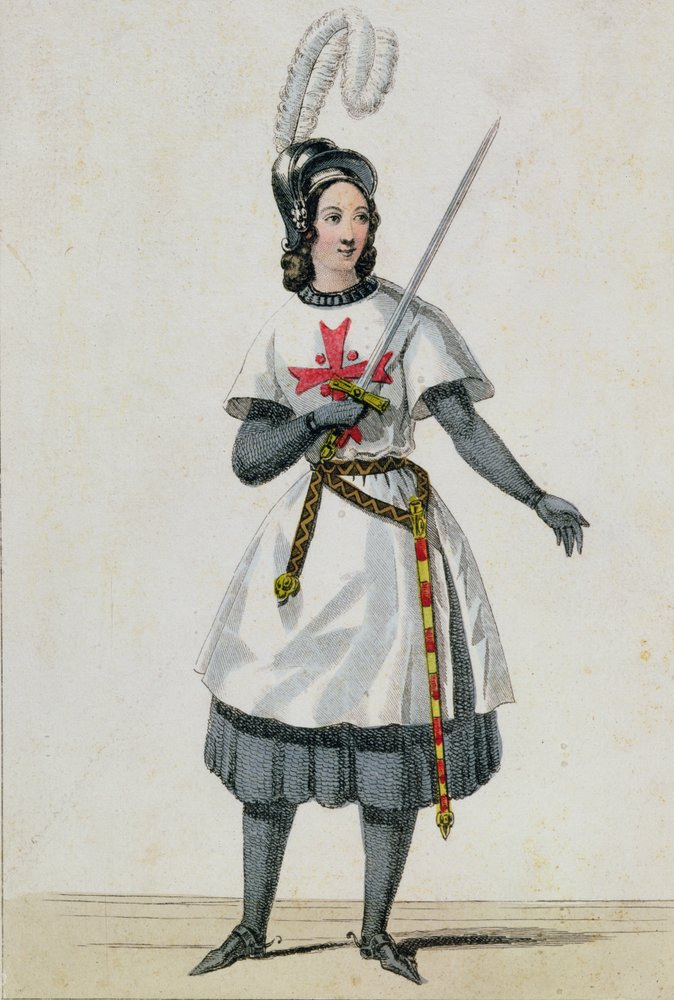 Pauline Garcia-Viardot in the Role of Tancredi in the Opera by ...