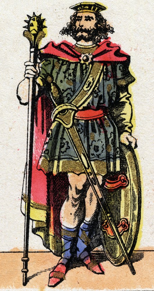 Portrait of Clotaire I, King of the Franks from 511 to 561.