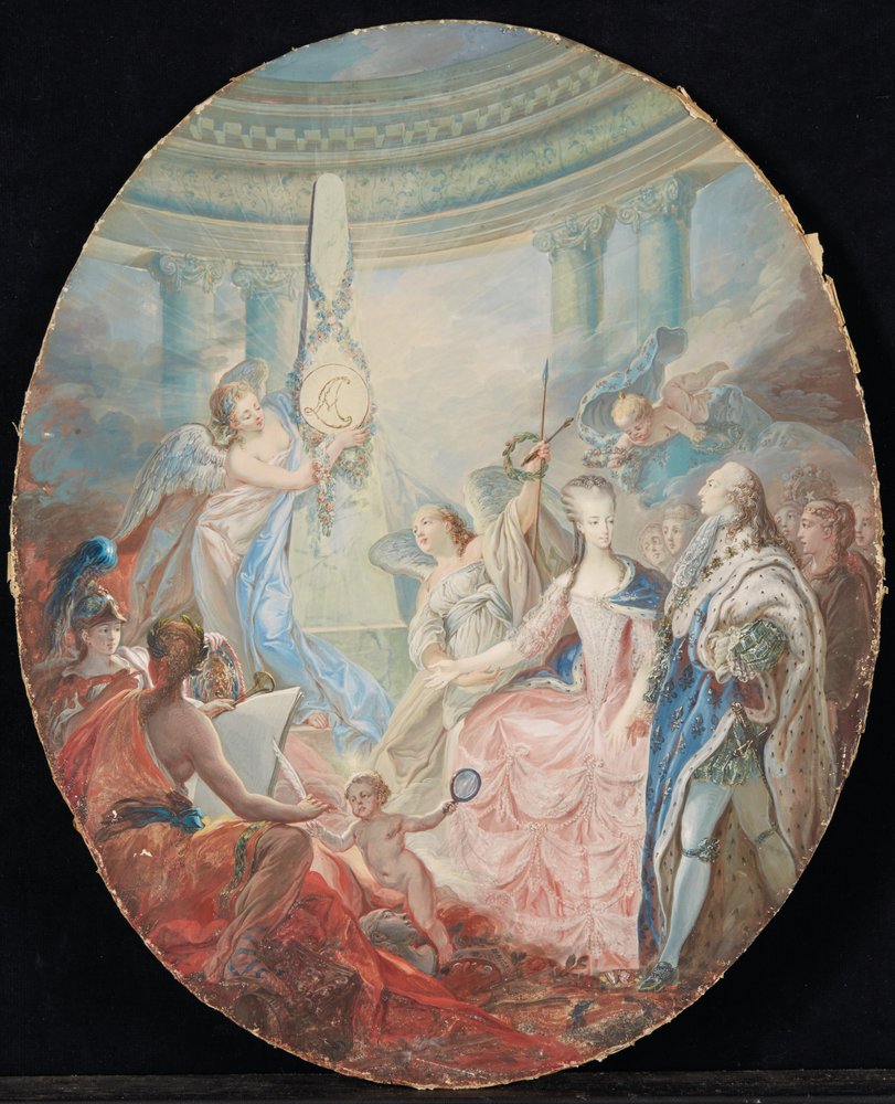 the-coronation-of-louis-xvi-accompanied-by-marie-antoinette