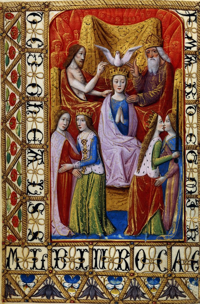 The Coronation of the Virgin by the Holy Trinity, c.1500 by French School