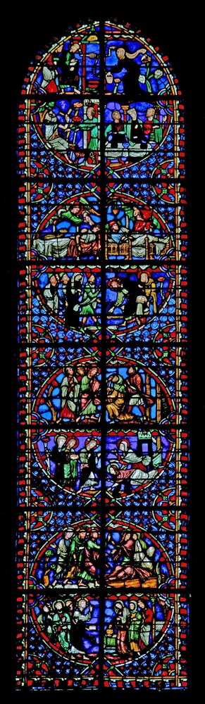 Window depicting scenes from the Life of Christ