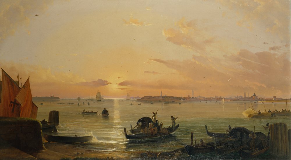 Venice Seen from the Lido by Friedrich Nerly: Fine art print