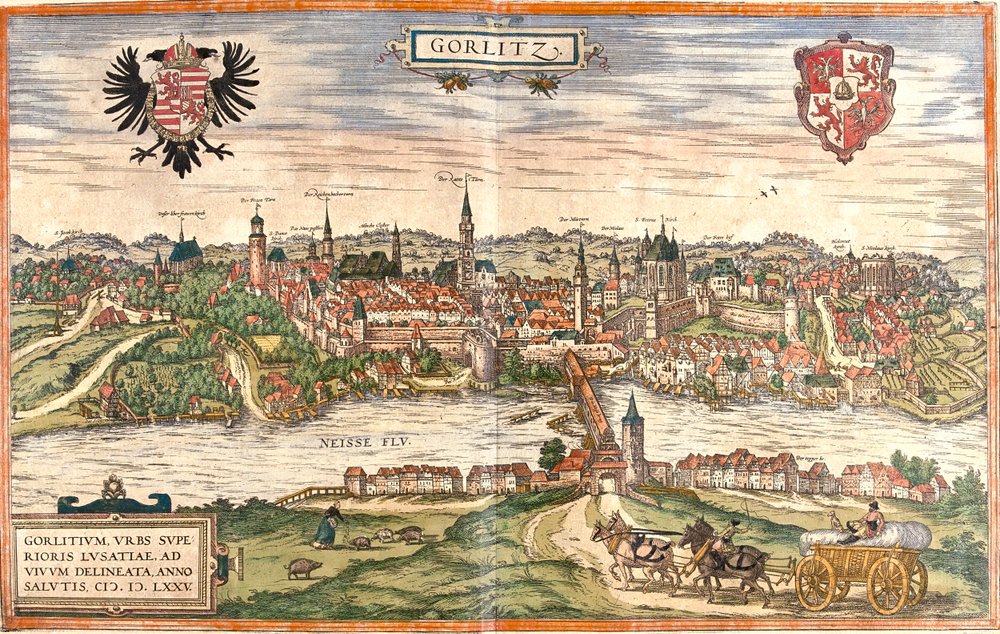 Görlitz, Germany by Georg and Hogenberg Franz (1535-90) Braun