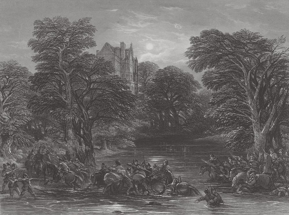 The Scots Pursued After the Battle of Preston, Engraved by J.C. Varrall