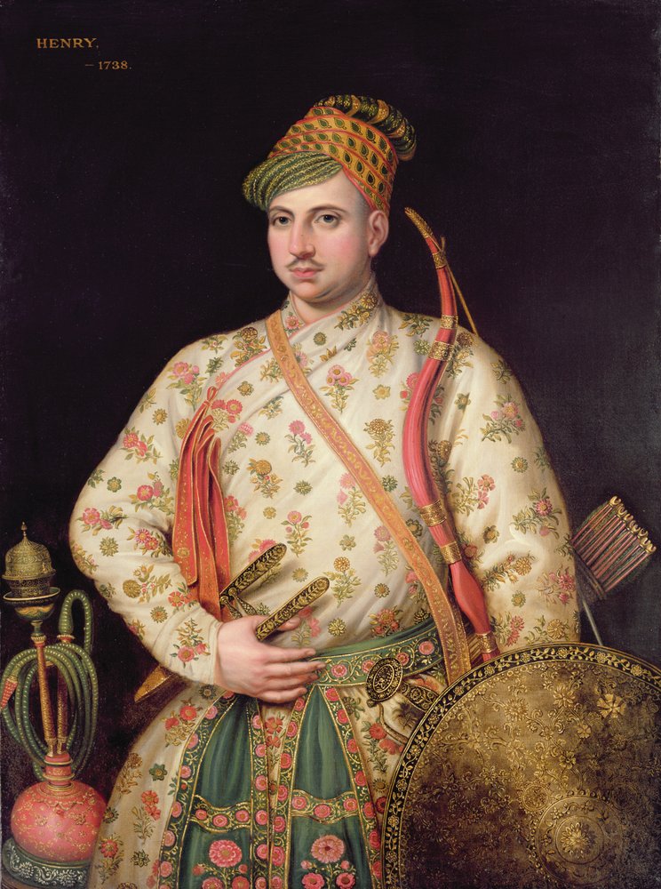 Portrait of a Gentleman in Royal Mogul Costume, 1738