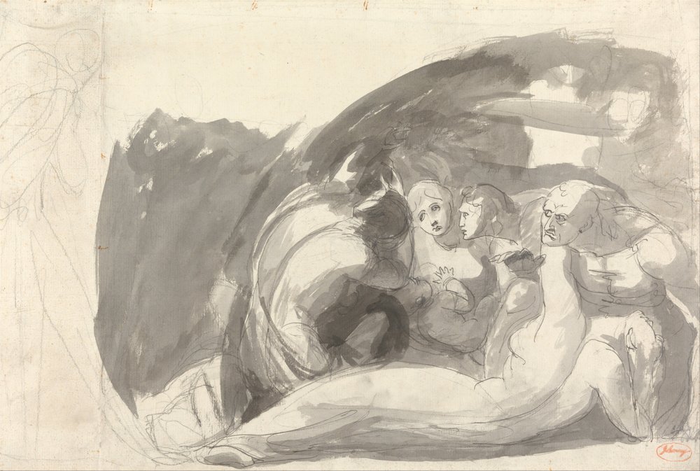 Howard Visiting a Prison by George Romney