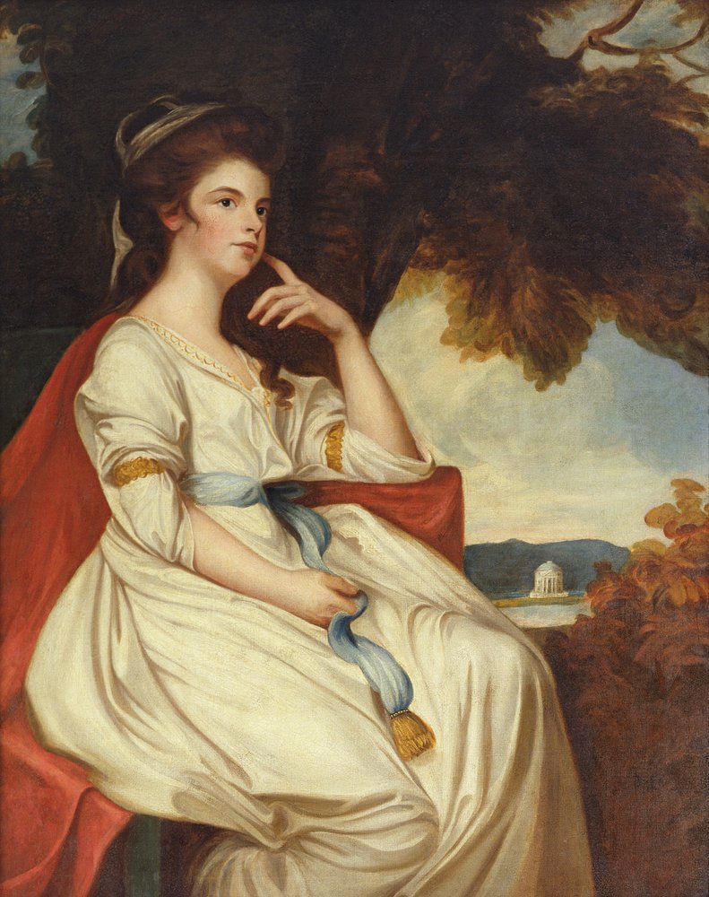 Isabella Curwen by George Romney: Premium art reproduction