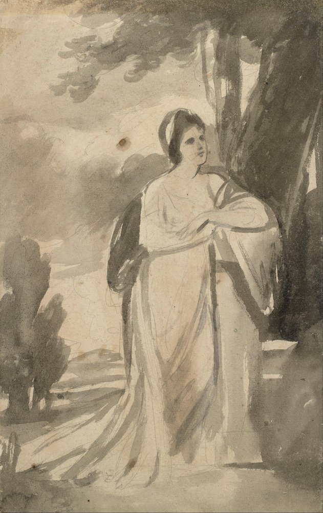 Portrait of Miss Curwen by George Romney