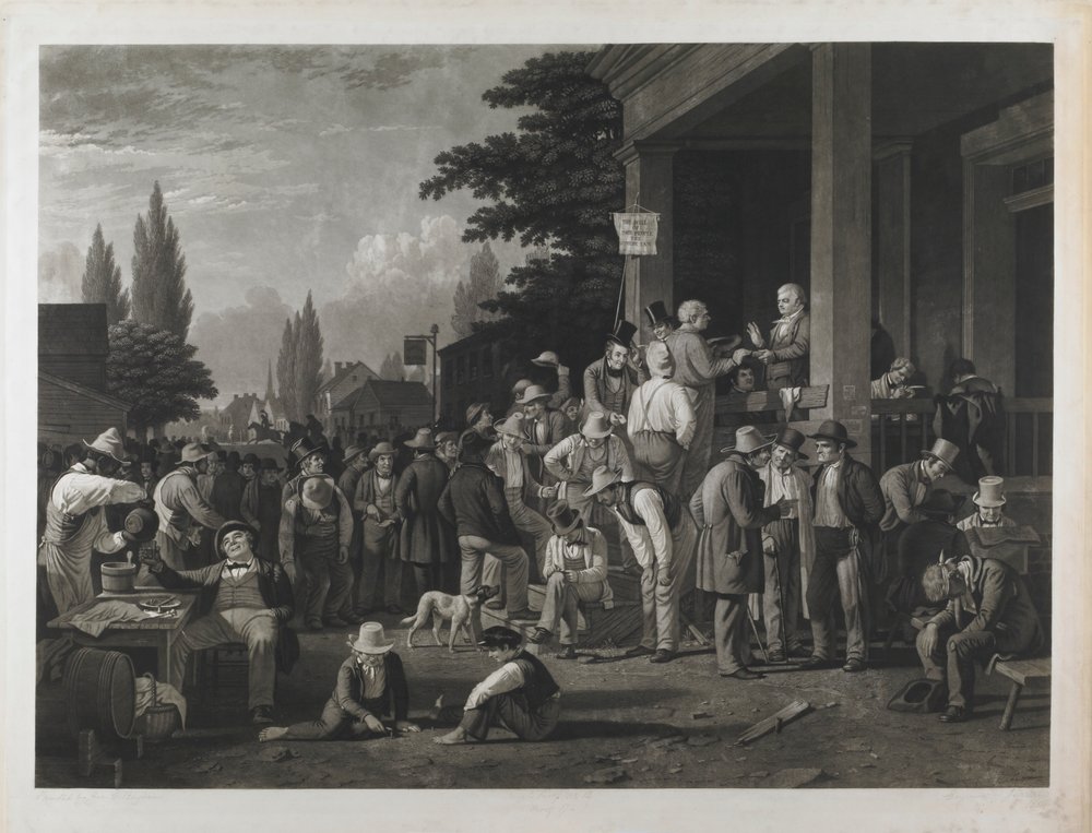 Proof 17 from “The County Election” by George Caleb Bingham