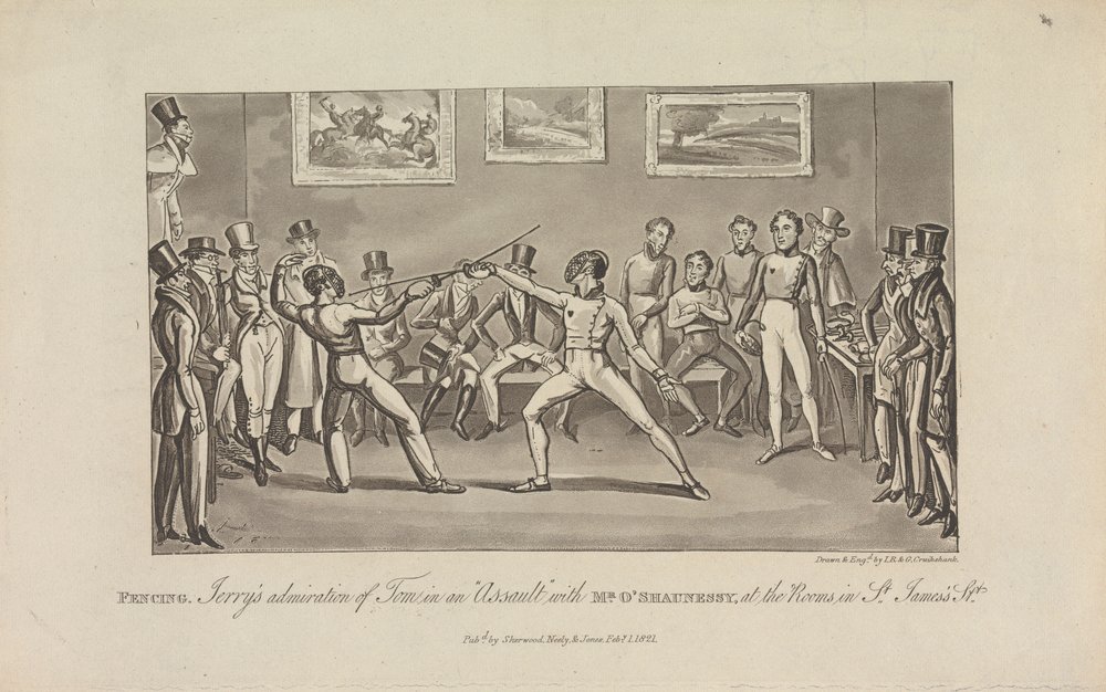 Fencing by George Cruikshank