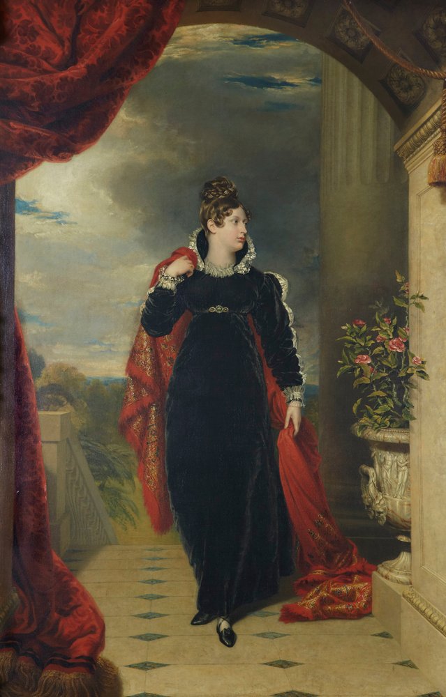 Portrait of Princess Charlotte of Wales 1796-1817, ca. 1816 by George Dawe