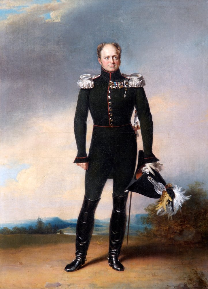 Portrait of Tsar Alexander I of Russia, 1825. by George Dawe
