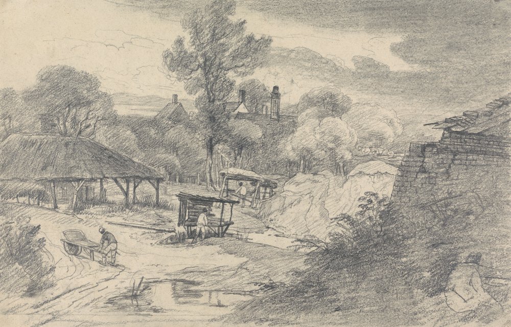 A Lime Pit by George Frost: Highest-quality art reproduction