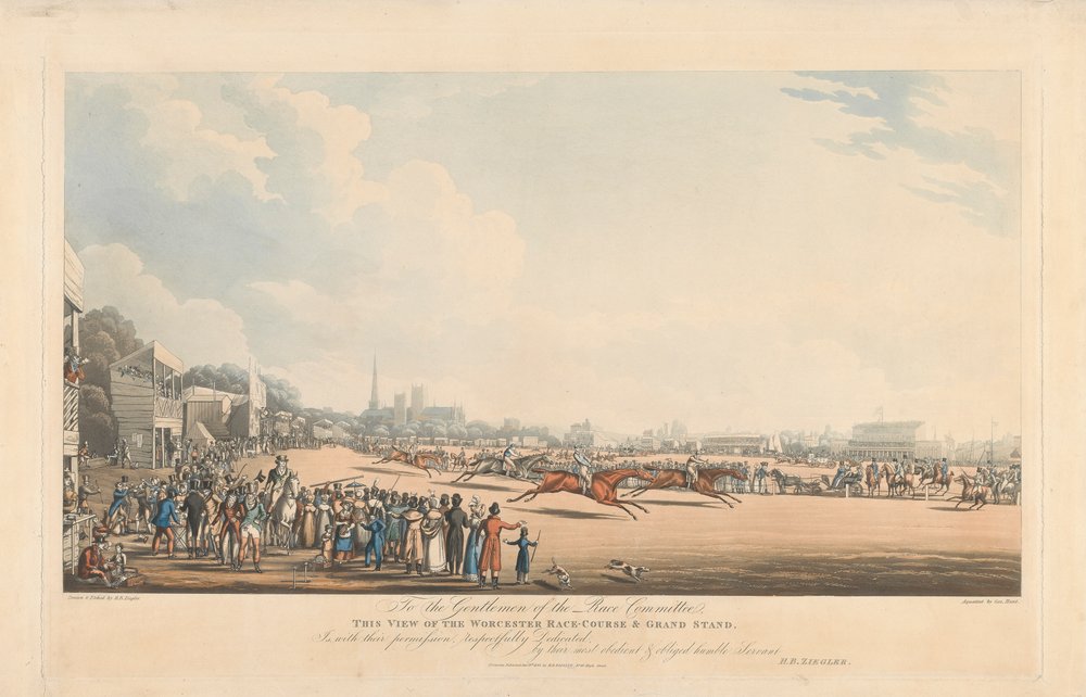 View of the Worcester Race-Course and Grand Stand by George Hunt