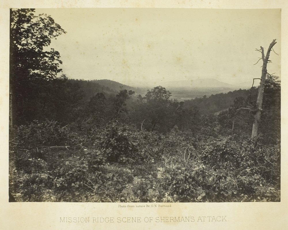Mission Ridge Scene of Sherman's Attack by George N. Barnard