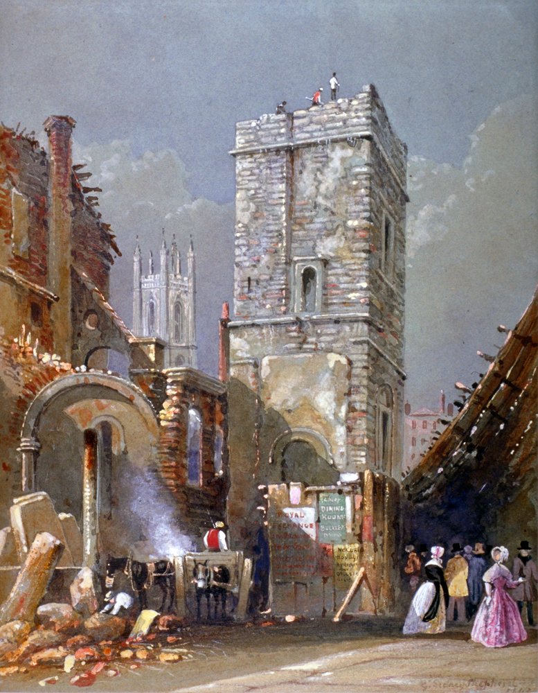 St Bartholomew-by-the-Exchange, City of London by George Sidney Shepherd