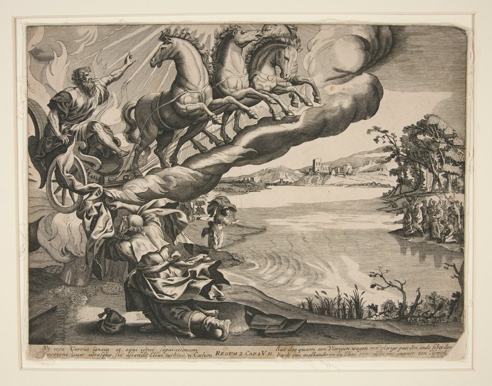 Chapter II from II Kings, The Translation of Elijah by Gerard Valck