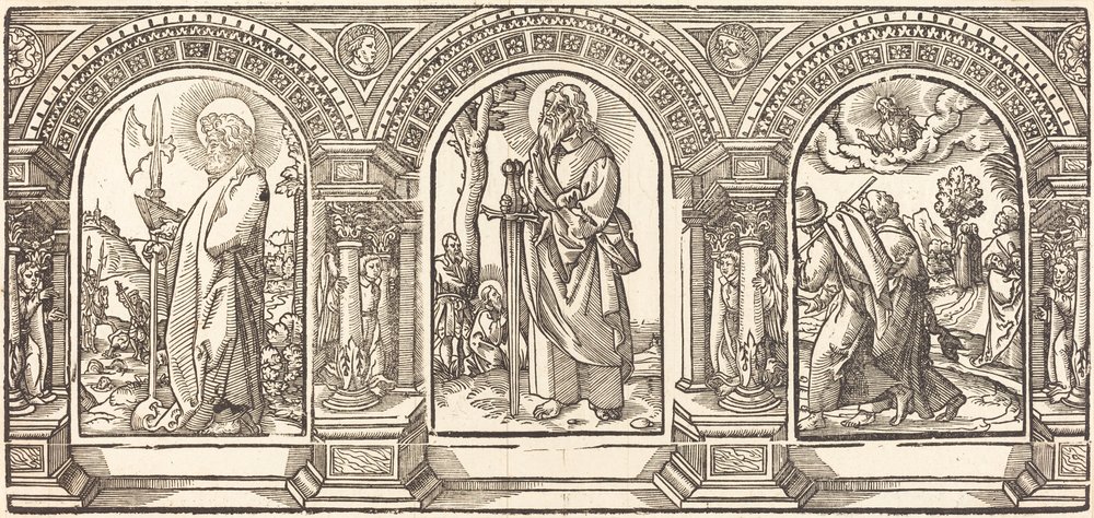 Christ and His Disciples V by German 16th Century after Martin Schongauer