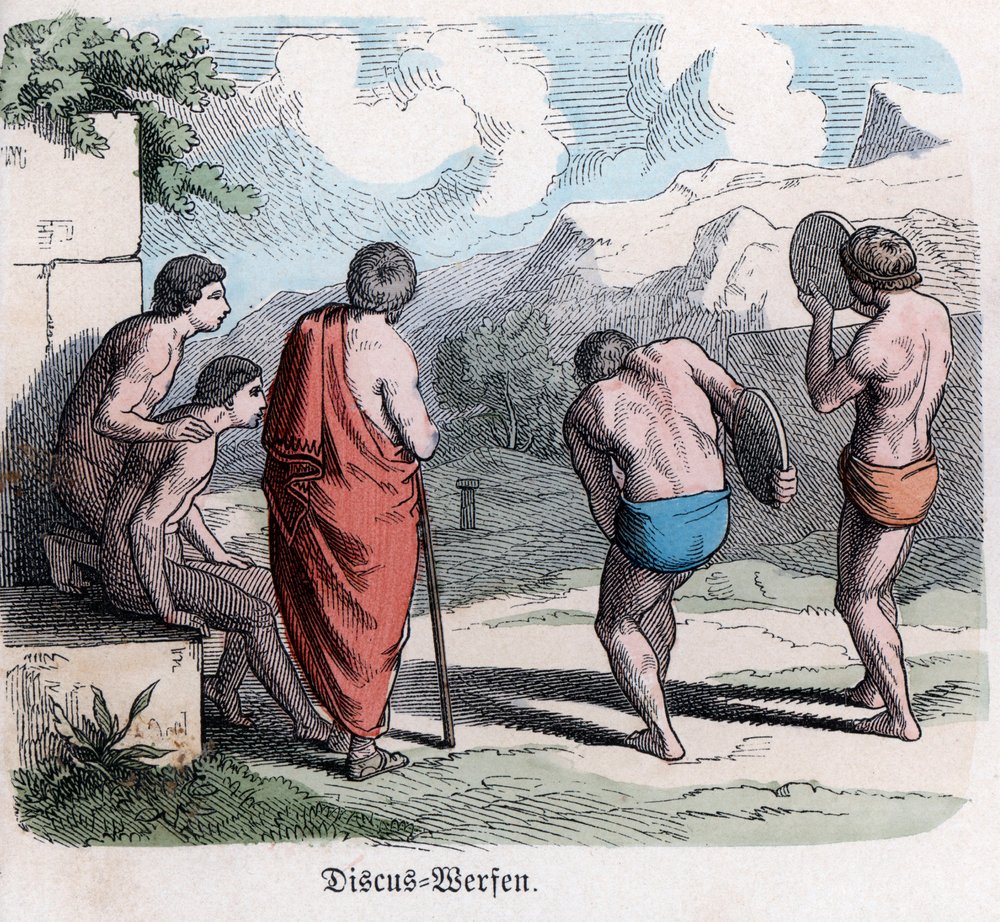 Ancient History. Greece. Athletic Competitions, Discus Game