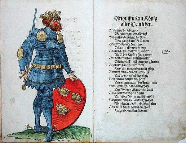 Ariovistus, King of the Germans, from 'The Origin of the First Twelve ...