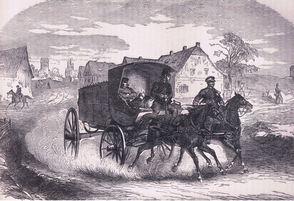Prussian military post, Cassells History of the War between France and Germany published by Cassell and Company Limited, c.1890 by German School