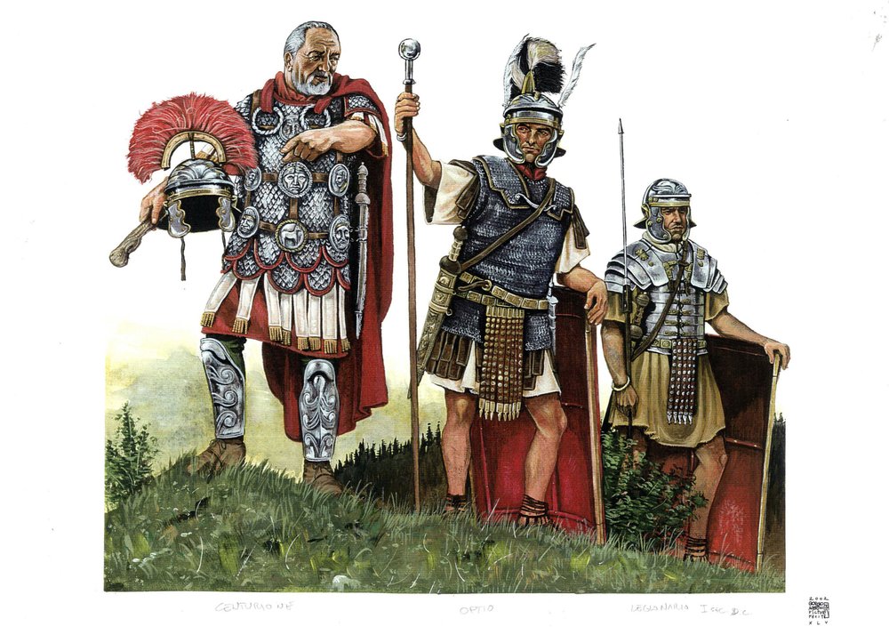 Ancient Rome: A Centurion, Optio, and a Legionary, 2nd Century