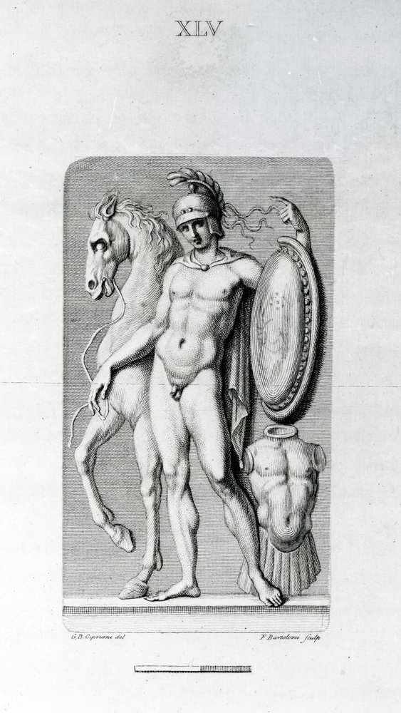 Male Nude, 18th Century by Giovanni Battista Cipriani
