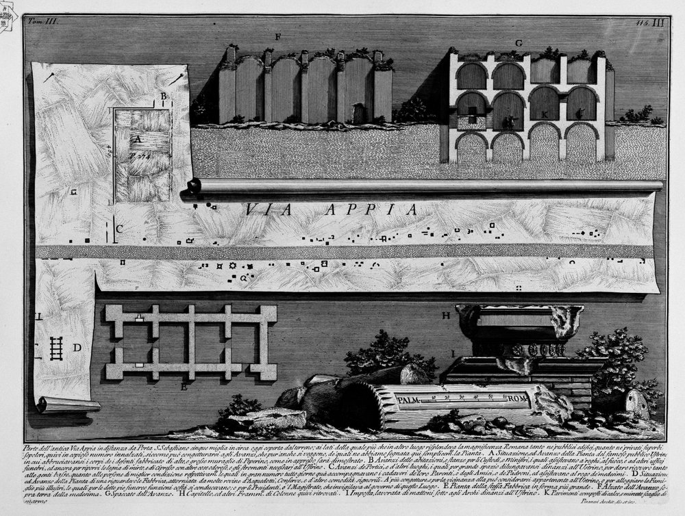 Via Appia by Giovanni-Battista Piranesi