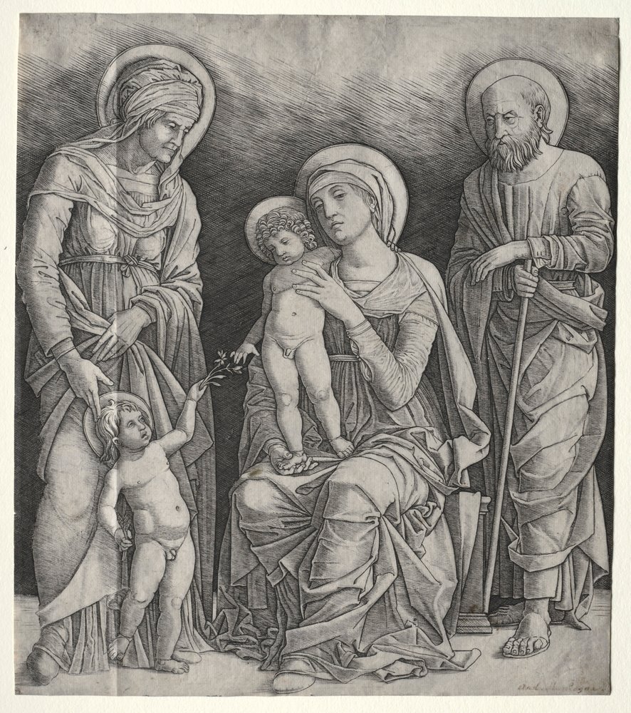 Holy Family with St. Elizabeth and the Infant St. John the Baptist by Giovanni Antonio da Brescia