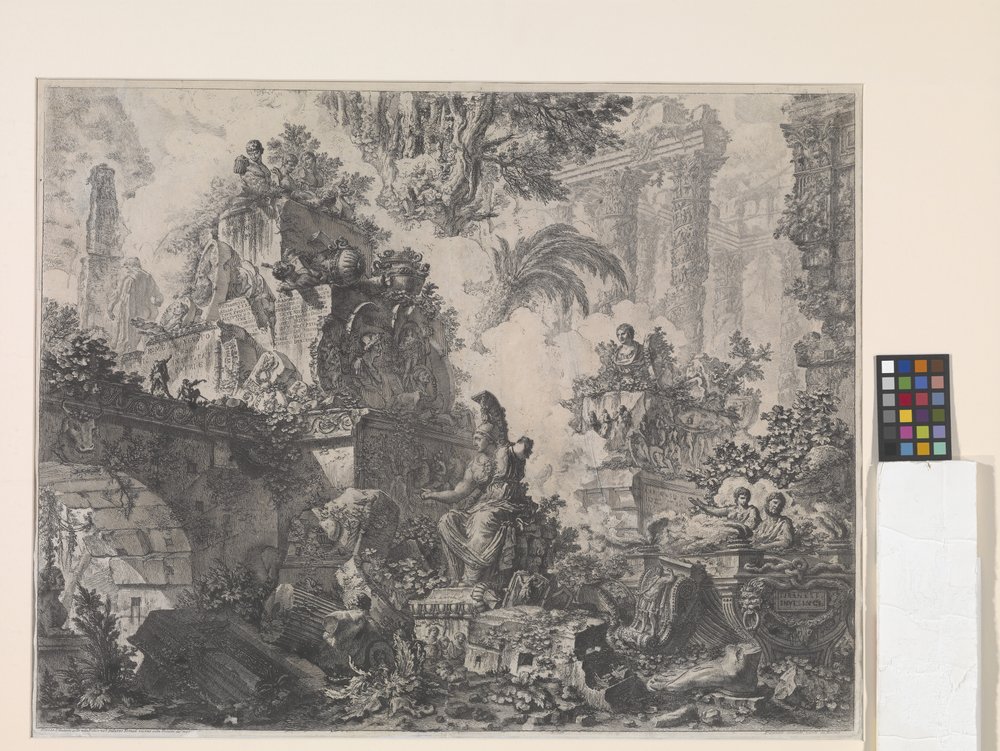 Frontispiece with Statue of Minerva by Giovanni-Battista Piranesi