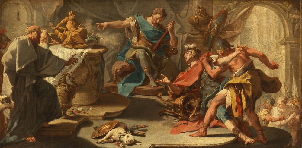 Saint Eustace Refuses to Worship Idols by Giovanni Battista Pittoni