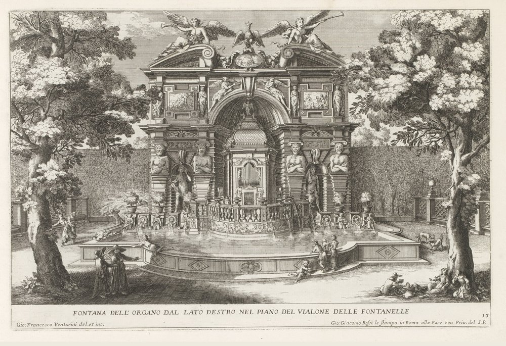 Fountain with Hydraulic Organ in the Gardens of Villa d