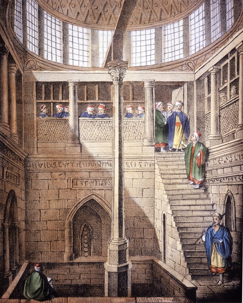 The nilometer (measure of the level of the Nile in Egypt), in 'The old ...