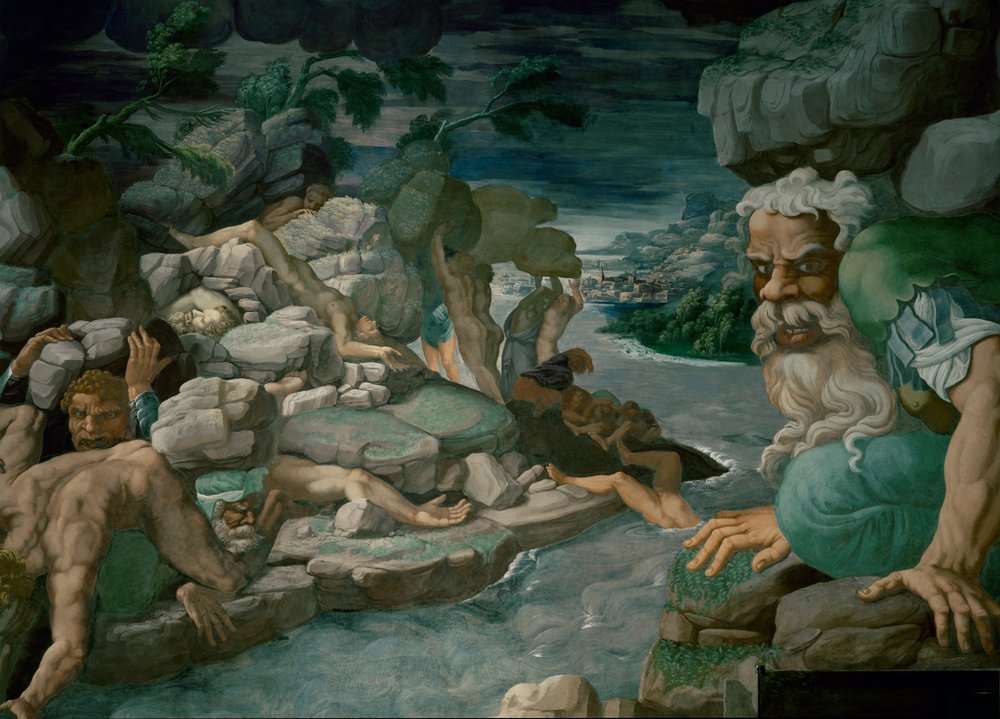 Giants Trying to Storm Olympus Are Crushed Under Falling Rocks