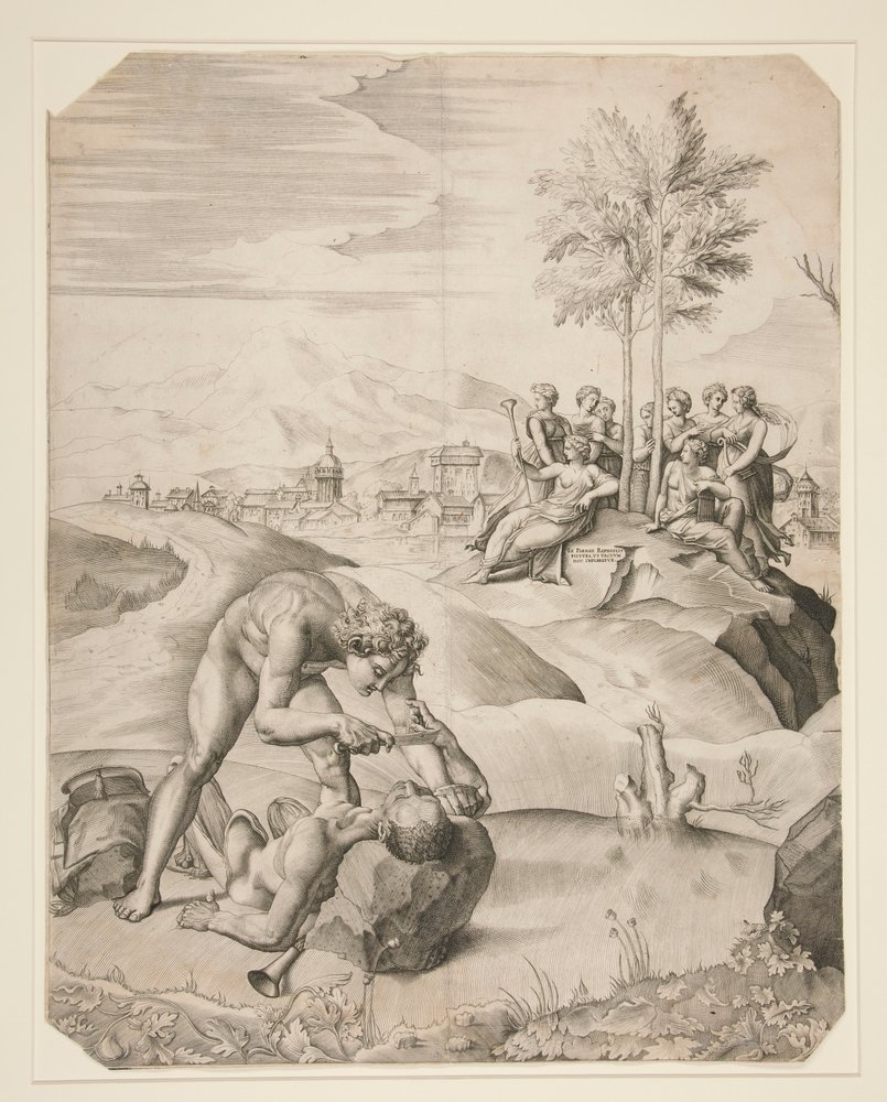 Flaying of Marsyas by Giulio Sanuto: Buy fine art print