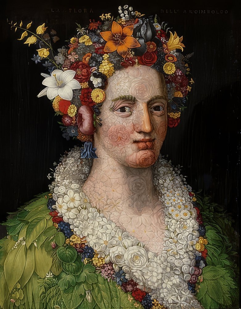 Flora. 1589 by Giuseppe Arcimboldo: Premium art reproduction
