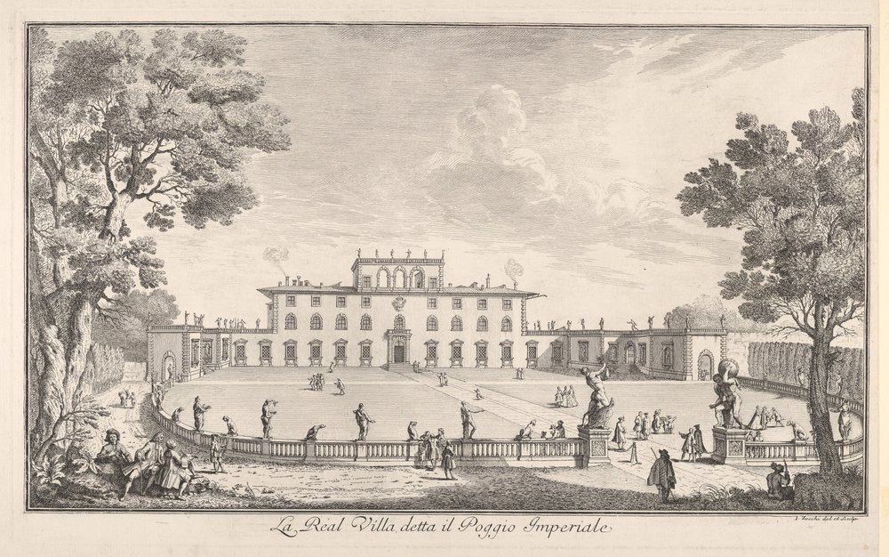 The Royal Villa called il Poggio Imperiale by Giuseppe Zocchi