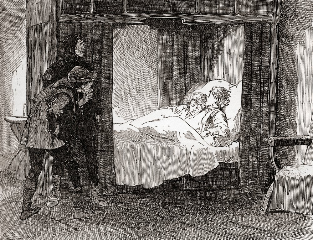 A scene from William Shakespeare's play King Richard III, Act IV, Scene ...