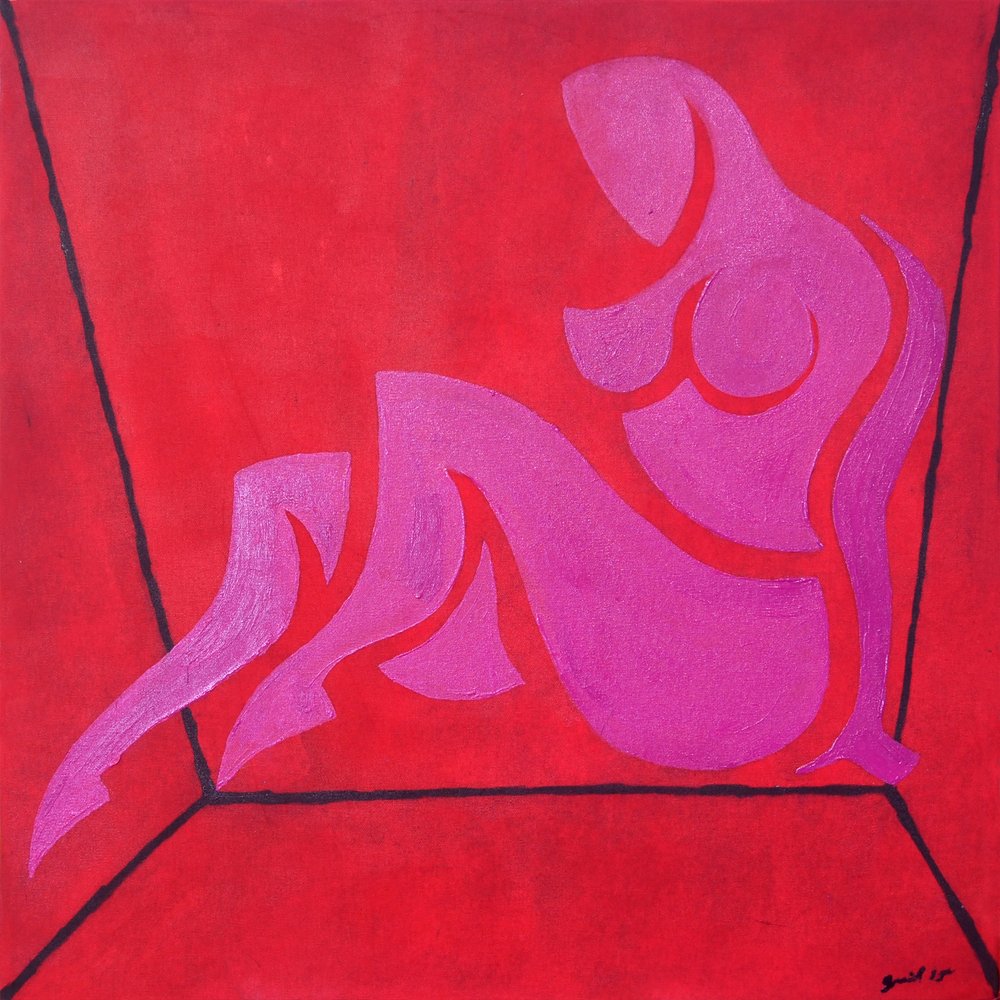 Study for Figure in Cubic Space by Guilherme Pontes