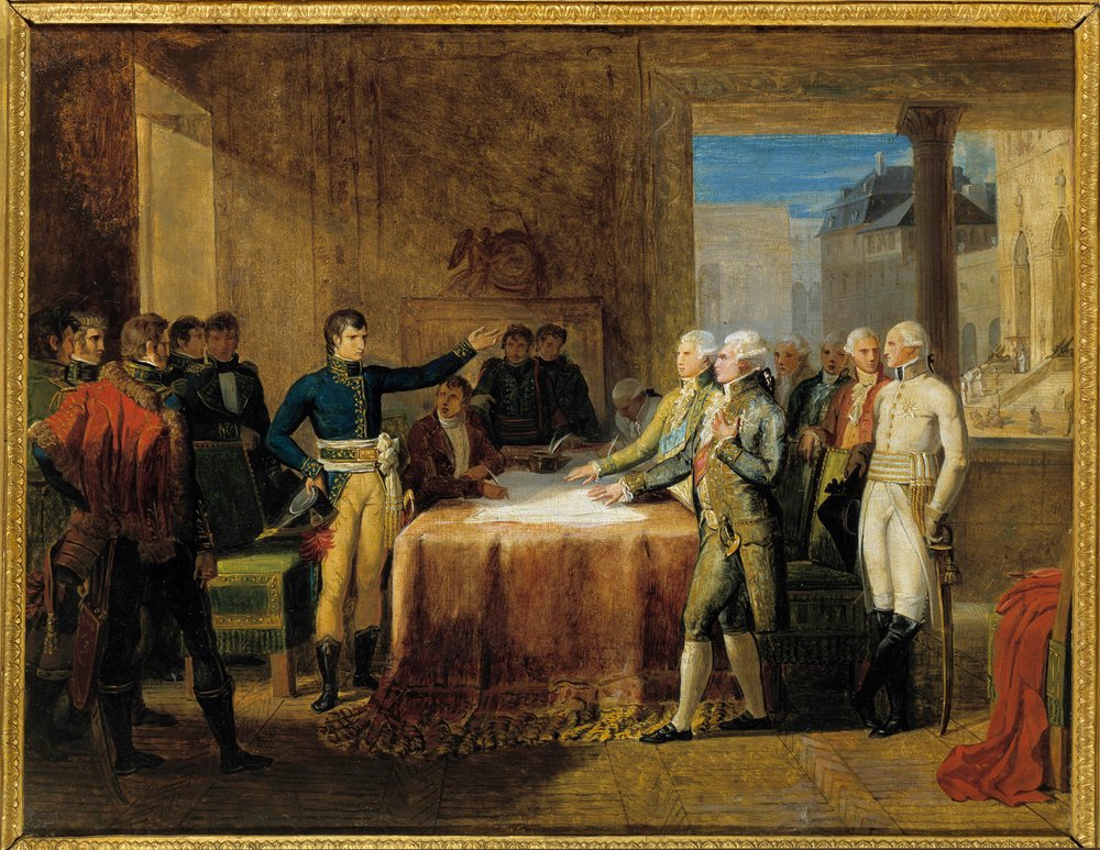 Signature of the Preliminaries of the Peace of Leoben by Guillaume Lethiere