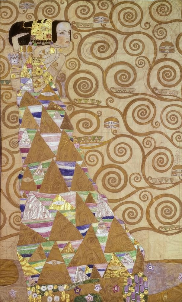 The Expectation by Gustav Klimt
