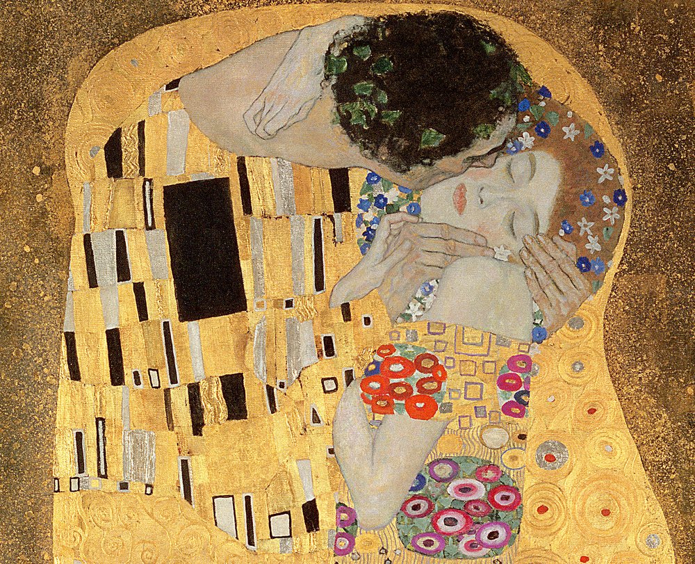 The Kiss, 1907-08 (detail) by Gustav Klimt